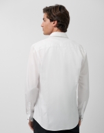 Regular fit optical white Oxford shirt
