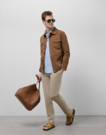 Regular fit light blue Oxford shirt