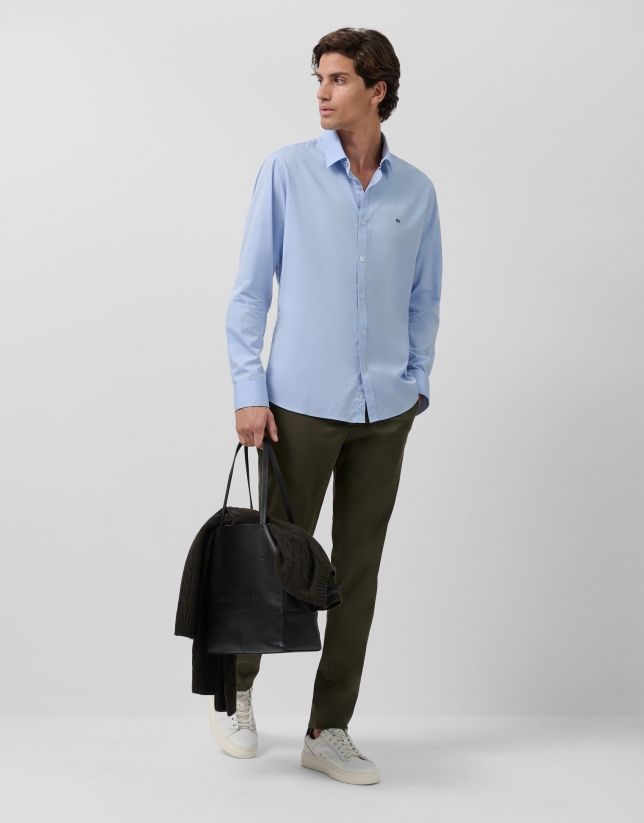 Light blue Oxford sport shirt