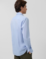 Regular fit light blue Oxford shirt