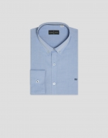 Regular fit light blue Oxford shirt