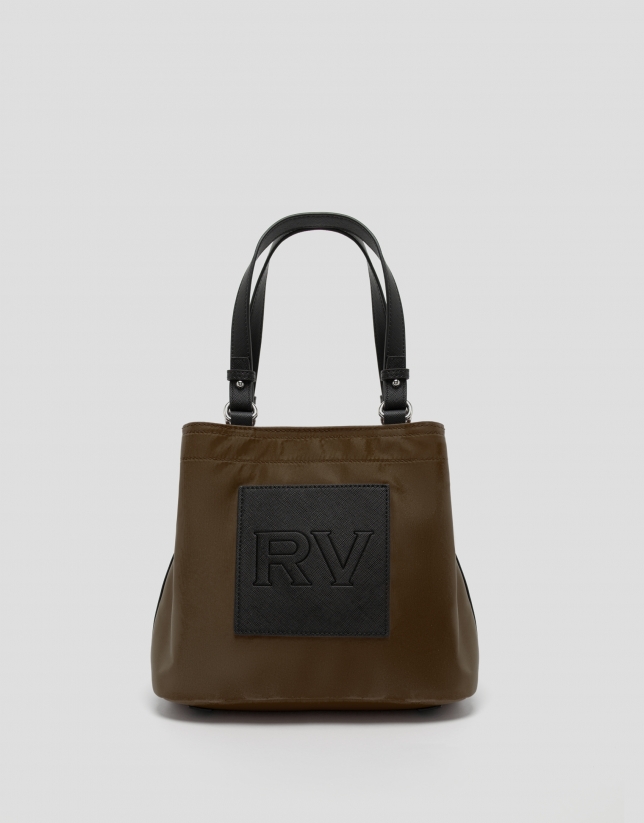 Bolso hobo Dalhia S nailon marrón