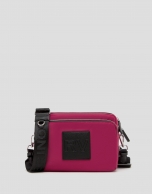 Pink nylon Dalhia Cross Midi shoulder bag