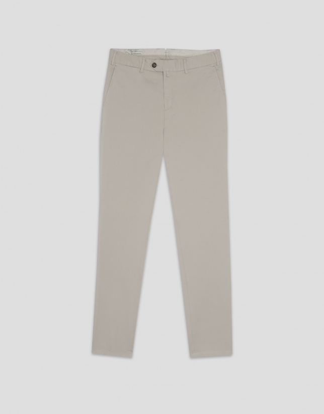 Sand dyed chino trousers