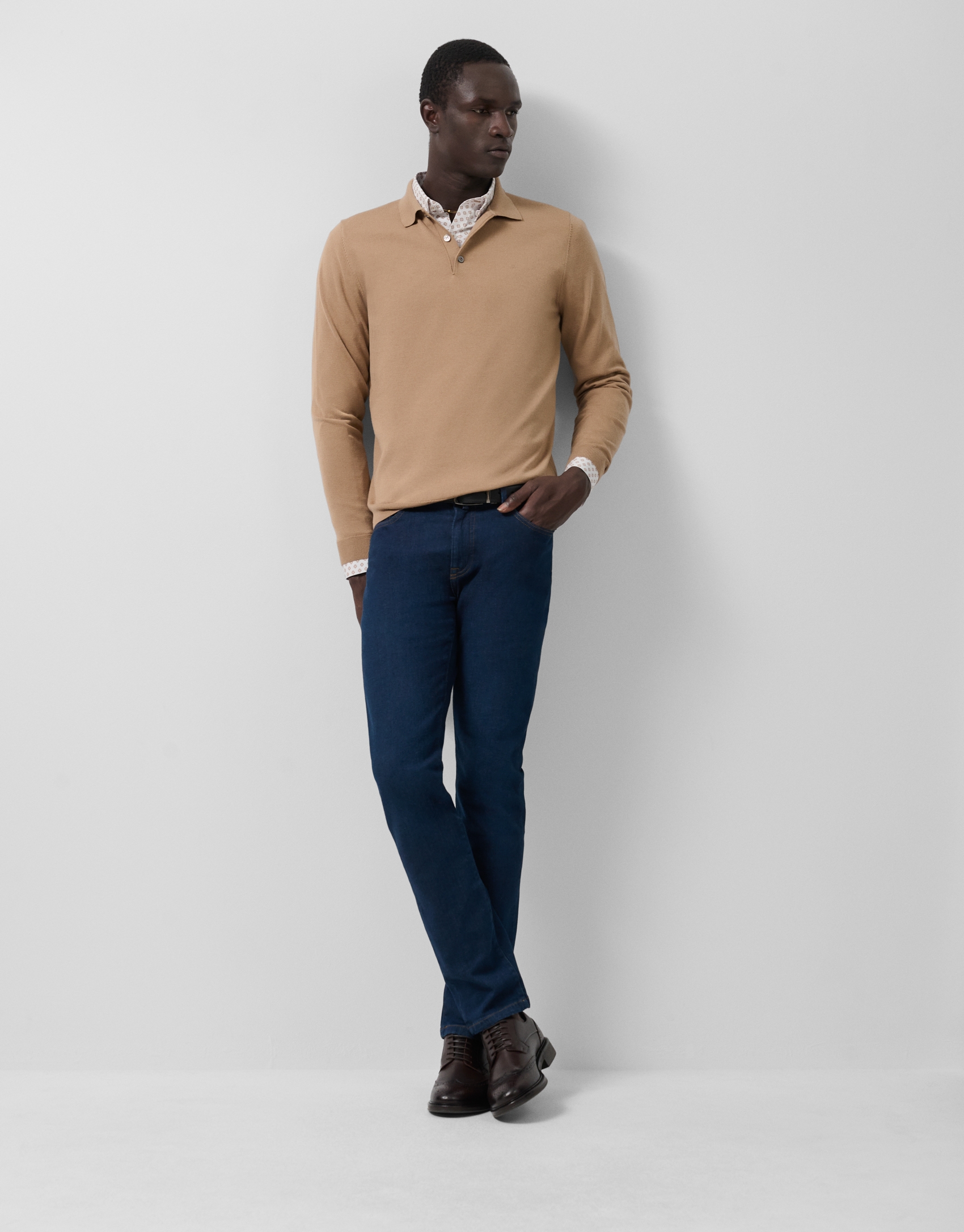 Navy blue slim fit jeans