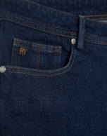 Navy blue slim fit jeans