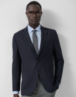 Navy blue structured jacket