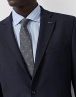 Navy blue structured jacket