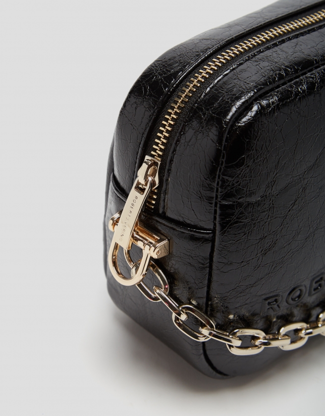Bazin shoulder bag in black