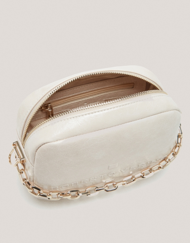 Bazin Beige shoulder bag