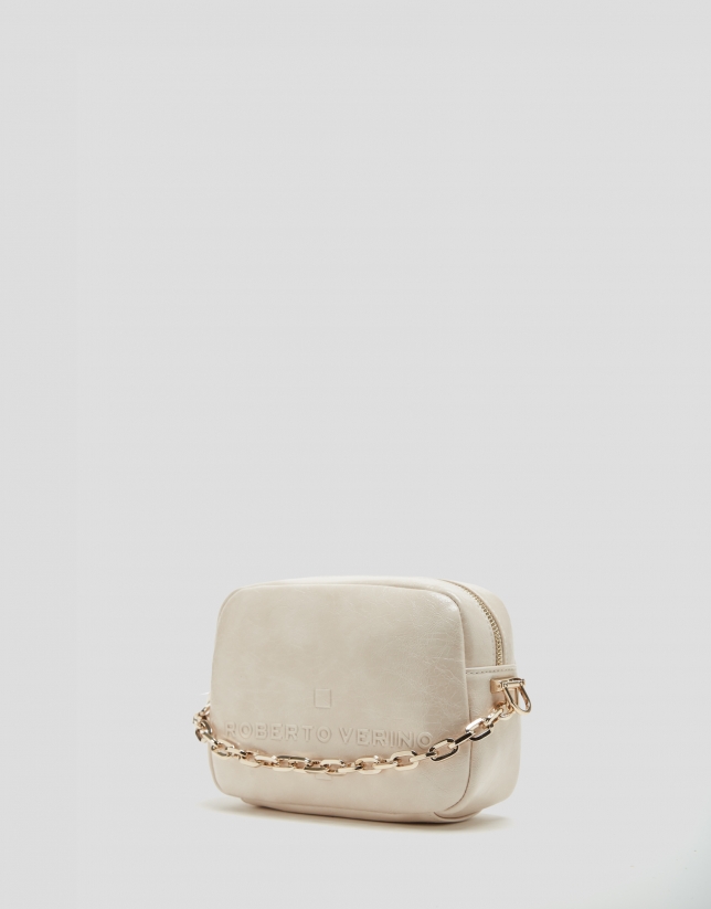 Bolso bandolera Bazin Beige
