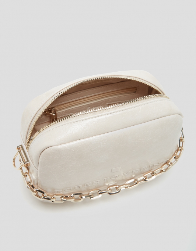 Bazin Beige shoulder bag