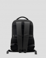 Mim nylon and leather black rucksack