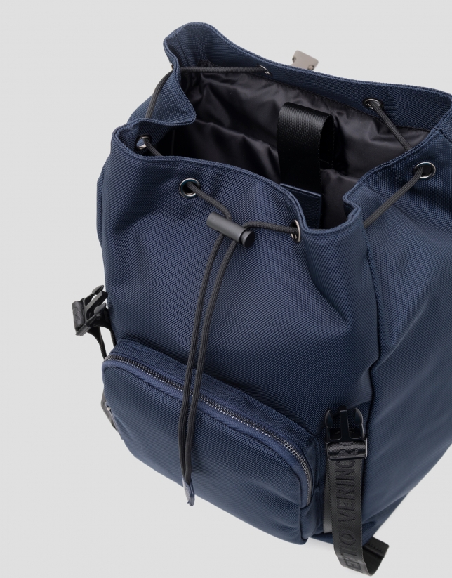 Blue nylon Work backpack