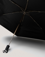 Automatic folding umbrella with taupe logos