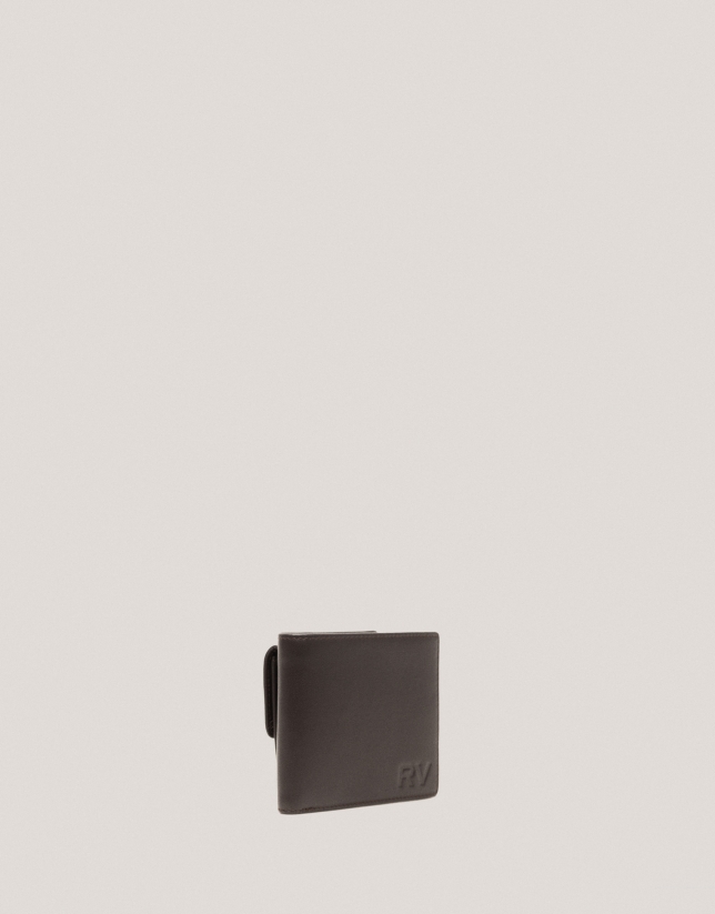 Men's brown leather wallet