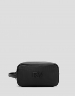 Mim men's black nylon toiletries bag