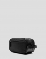 Mim men's black nylon toiletries bag