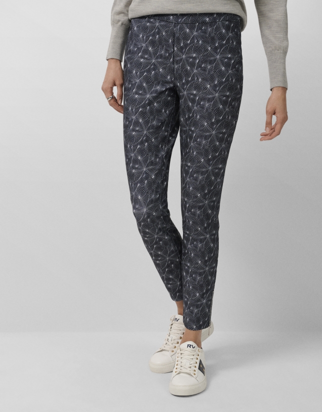 Pantalón legging fantasía azul marino