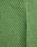 Wasabi green piqué straight pants