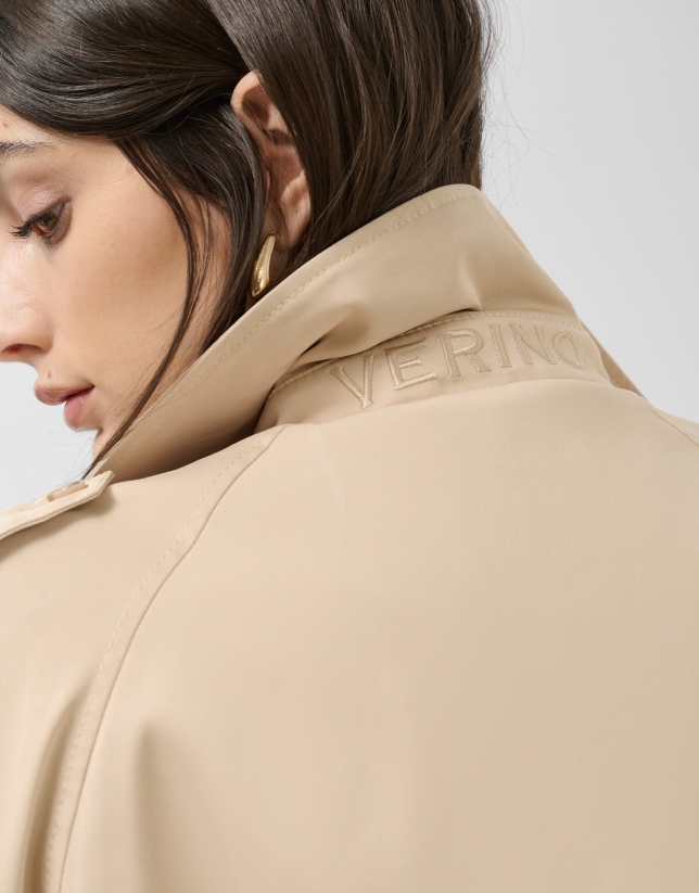 Classic beige trench coat