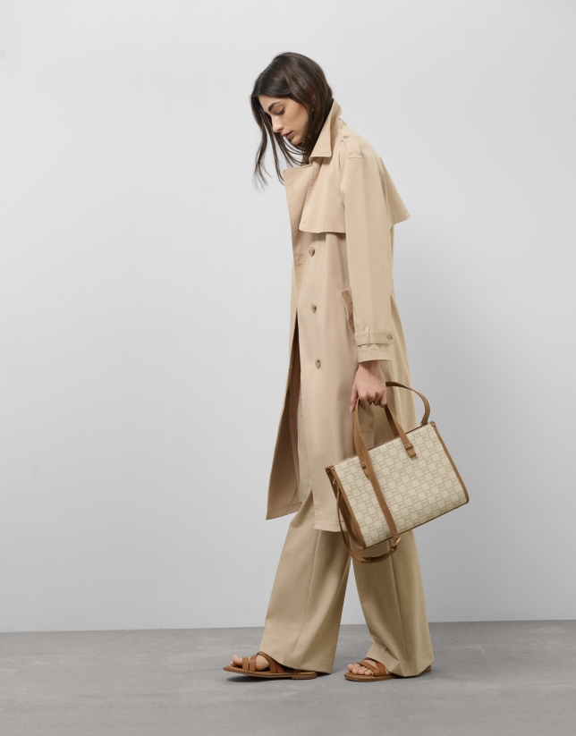 Classic beige trench coat