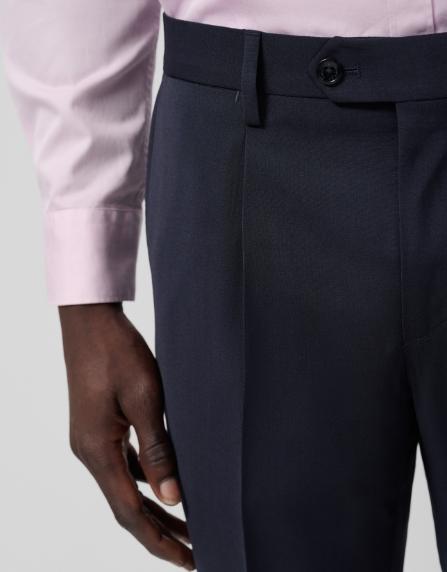 Pantalón vestir marino vuelta bajo