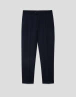 Pantalón vestir marino vuelta bajo