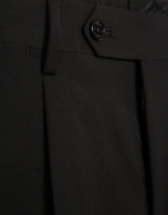 Pantalón vestir negro vuelta bajo