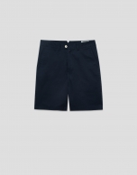 Blue cotton bermudas short