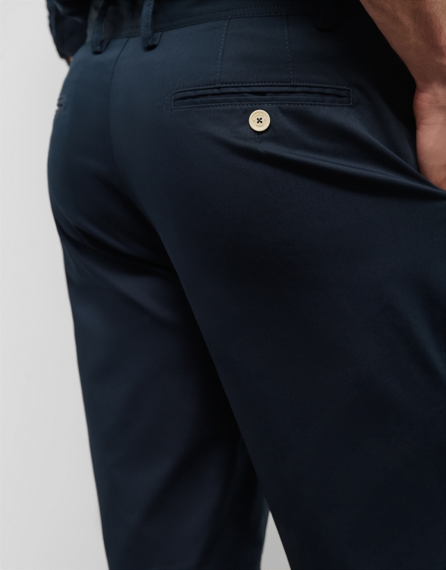 Blue cotton bermudas short
