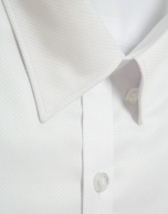 Regular white structured sport shirt