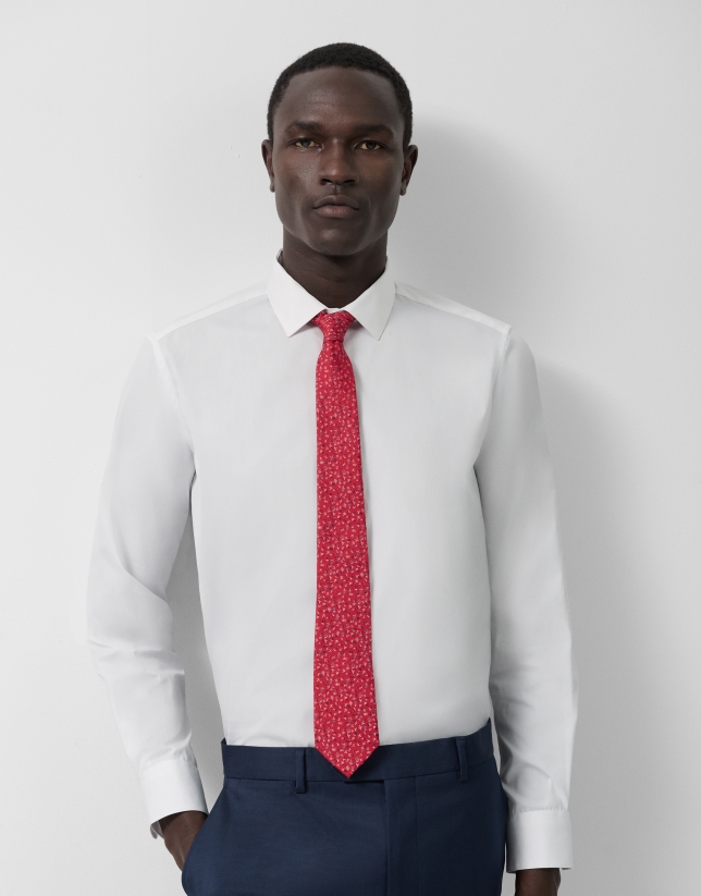 Plain white dress shirt