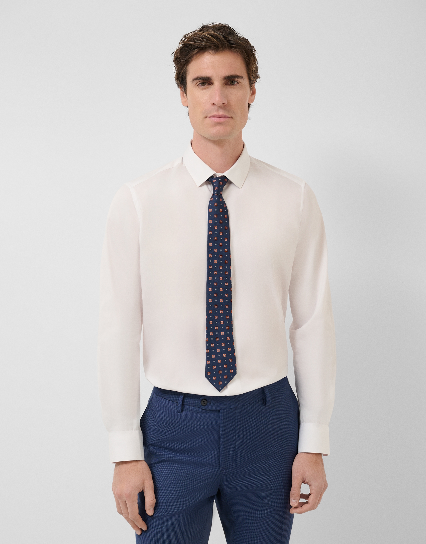 Plain white dress shirt