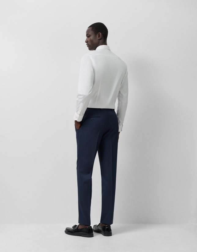 Plain white dress shirt