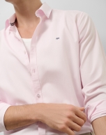 Camisa sport regular oxford rosa claro