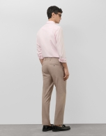 Camisa sport regular oxford rosa claro