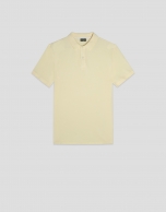 Polo piqué tintado amarillo