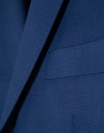 Traje half canvas slim fit microestructura azul