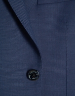 Half canvas slim fit faux plain dark ink blue suit