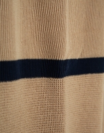 Jersey rayas camel/marino