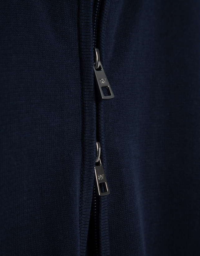 Navy zipper jacket