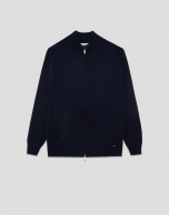 Navy zipper jacket