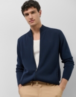 Chaqueta cremallera marino