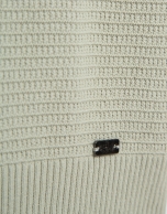 Light khaki green structured sweater