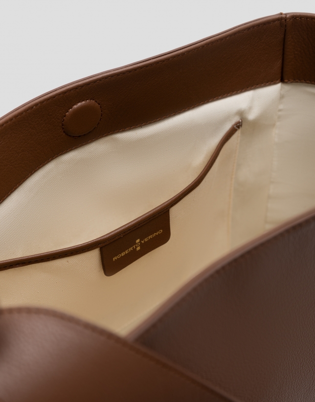 Valentina Hobo shoulder bag in leather