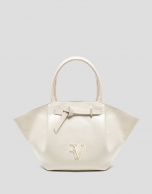 Cream maxi Ares leather handbag