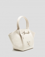 Cream maxi Ares leather handbag