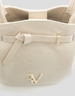 Cream maxi Ares leather handbag