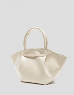 Cream maxi Ares leather handbag